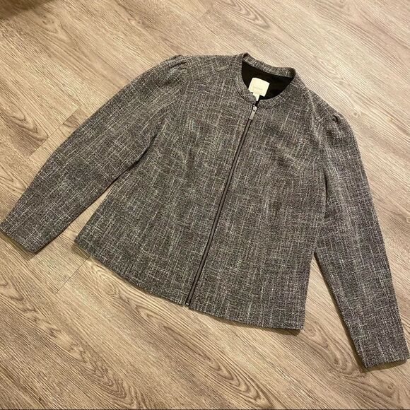 Sejour Heathered gray suit jacket size 14w - Picture 1 of 6